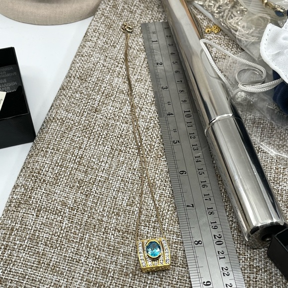 💎 Technibond Blue Topaz Pendant Necklace - QVC Classic! - Picture 16 of 17